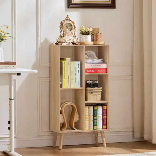 Vista 27 de LEYAOYAO Estantería de 5 cubos de 3 niveles con patas, estante negro menta para libros para niños, bonito organizador de almacenamiento, estantes