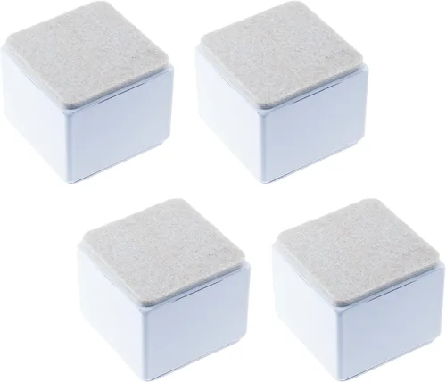 Vista 16 de 2" Elevadores autoadhesivos para cama y muebles, elevadores de muebles con adhesivo para camas, mesas y sillas, elevadores de cama de acero