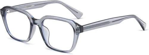 Vista 12 de Dollger Gafas de luz azul para hombre, estilo vintage, rectangular, con marco grueso, sin receta, para computadora, juegos, uso del teléfono