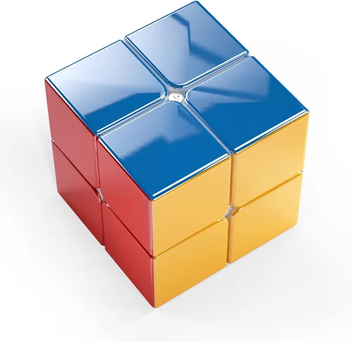 Vista 5 de Cyclone Boys 2x2 Cubo de Velocidad Magnético con Espejo Reflejo sin Pegatinas