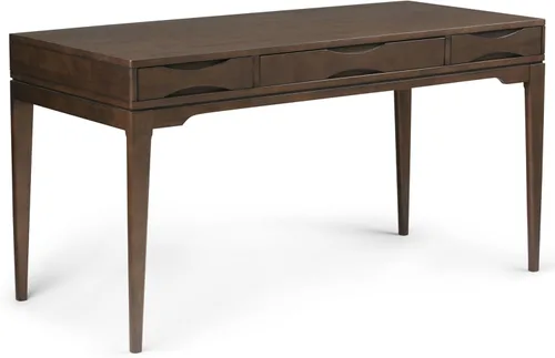 Vista 14 de SIMPLIHOME Harper 48" Wide Solid Wood Writing Desk in Black