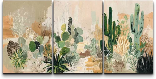 Vista 72 de wall26 Lienzo enmarcado para pared, juego de arte con trazos de pintura roja y naranja vibrante, paisaje, formas abstractas, ilustraciones, arte
