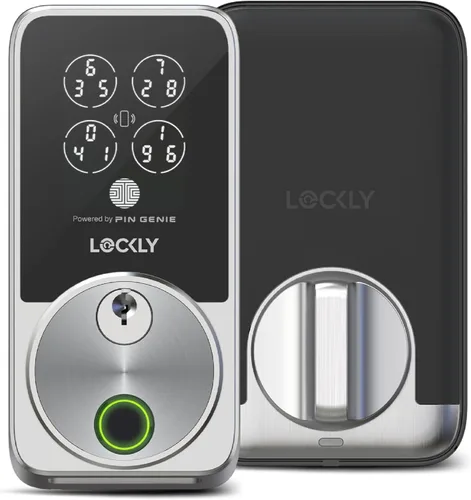 Vista 10 de Lockly Secure Pro Zeno - Cerradura inteligente con llave Apple Home Negro mate