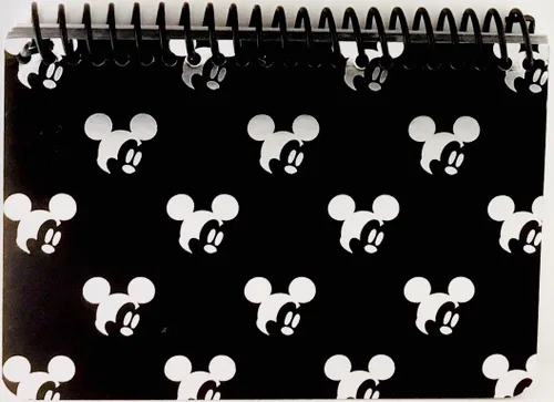 Vista 2 de Cuaderno de espiral para autógrafos de Mickey Mouse de Disney, 2 unidades Encuadernación desconocida