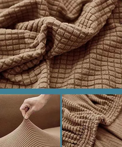 Vista 4 de Fundas elásticas para reposabrazos para sillas y sofás, fundas para reposabrazos de sofá de elastano jacquard, protector de muebles antideslizante