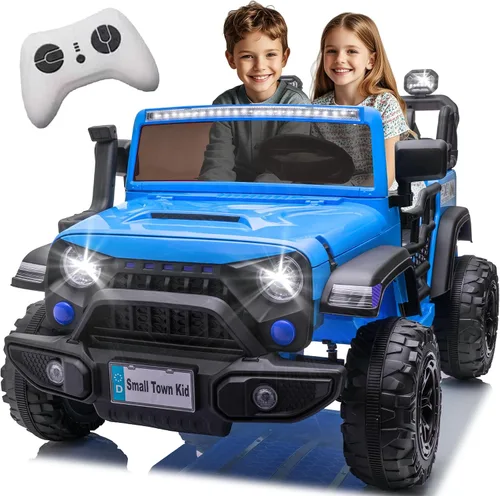 Vista 13 de Juguetes de paseo de 24 V para niños grandes, autos de 2 plazas con control remoto, motor de 400 W, camión con asiento de 20 pulgadas de ancho, 3