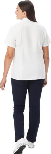 Vista 2 de French Toast Blusa Oxford con cuello abotonado y manga corta para mujer