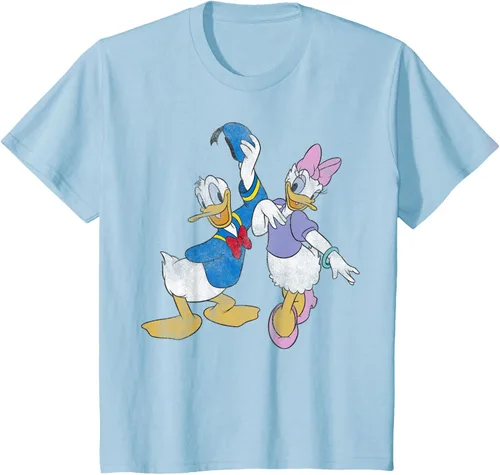 Vista 8 de Disney Mickey and Friends Donald and Daisy - Camiseta desgastada Blanco