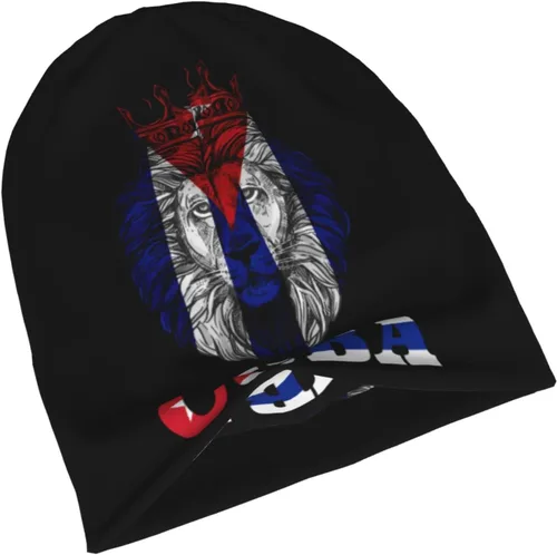 Vista 3 de Gorro de punto casual de moda para hombres y mujeres, unisex, con puños, térmicos, para primavera y otoño