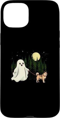 Vista 9 de iPhone 16 Akita Walking Ghost Halloween Funny Kids Costume Case