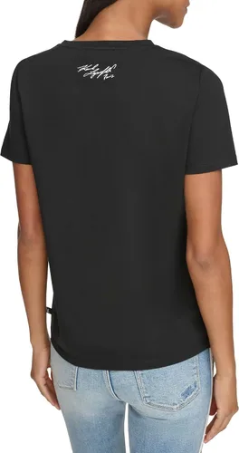 Vista 4 de Karl Lagerfeld Paris Women's Logo Tee Top