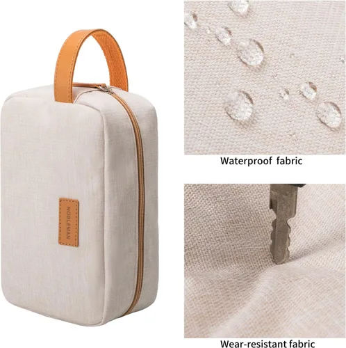 Vista 2 de Bolsa organizadora de viaje Beige Estuche organizador de viaje