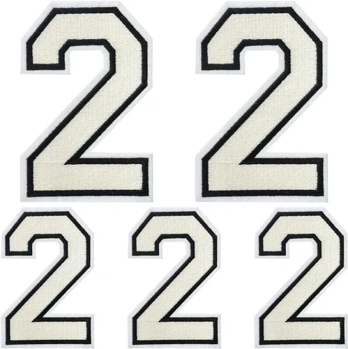 Vista 85 de Parches de letras para planchar, 5 piezas de letras individuales bordadas completas para ropa, vestido, sombrero, jeans, accesorios de bricolaje