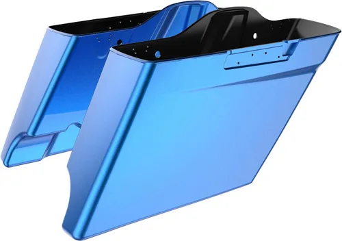 Vista 46 de Alforjas extendidas para Harley Touring Street Glide, Electra Glide, Road Glide 2014-2023 (whisky ámbar)
