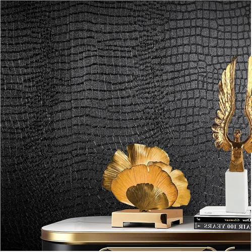 Vista 13 de Papel Tapiz 3D Despegar y Pegar Papel de Contacto Negro 15.7'' X 118'' Papel de Pared Amigable para Inquilinos Papel Tapiz PARA Gabinetes y Cajones