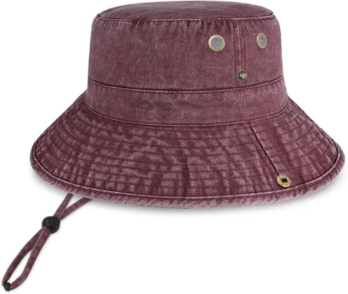 Vista 29 de CHOK.LIDS Sombrero clásico de algodón de ala ancha con cuerda ajustable unisex sombrero de sol ligero para viajes al aire libre