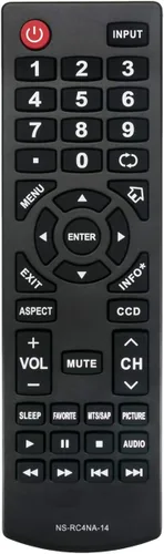 Vista 2 de NS-RC4NA-14 NSRC4NA14 Reemplazo de control remoto para Insignia LED LCD TV HDTV NS-19ED200NA14 NS-22E400NA14 NS-24D510NA15 NS-28D310NA15