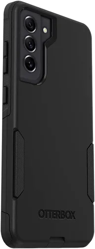 Vista 5 de OtterBox Galaxy S21 FE 5G (Solo) Funda de la Serie Commuter - Negra, delgada y resistente, amigable para el bolsillo, con protección de puertos