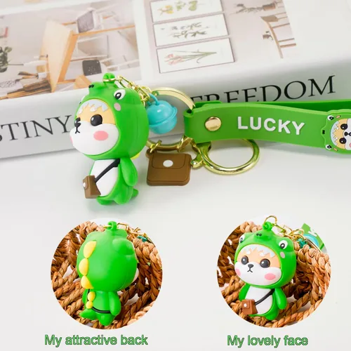 Vista 4 de YOU WIZV Lindo llavero Kawaii Anime Llaveros para niños Mochila Dijes Llavero Accesorio Regalo Amigo para Mujeres Niñas