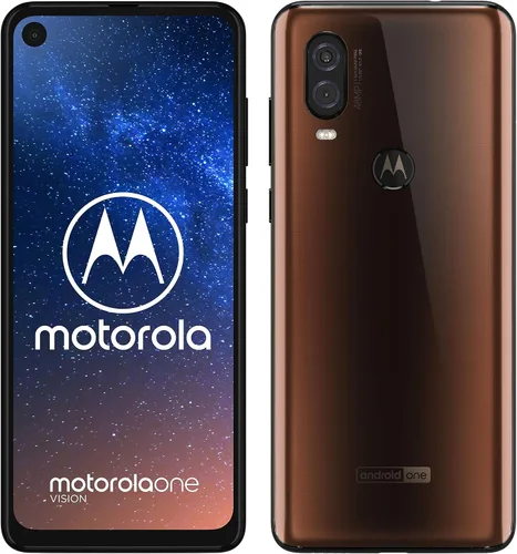 Vista 3 de Motorola One Vision XT1970-2 Teléfono GSM desbloqueado con cámara dual de 48MP y 5MP - gradiente de bronce