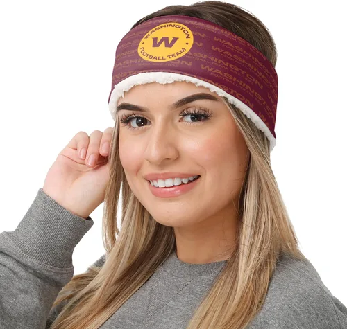 Vista 86 de FOCO Diadema de moda para mujer con logotipo de equipo de la NFL Gradiente impreso.