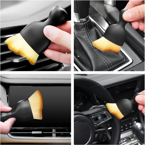 Vista 3 de Cepillo de Limpieza Interior del Coche Plumero Interior del Coche con Cerdas Ultra Suaves Cepillos de Detallado Automático Plumero Accesorios