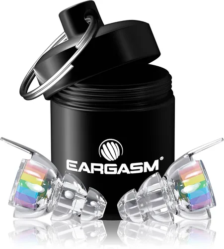 Vista 11 de Eargasm Tapones para los oídos de alta fidelidad que brillan en la oscuridad para conciertos, festivales, músicos, DJs, protección auditiva nocturna