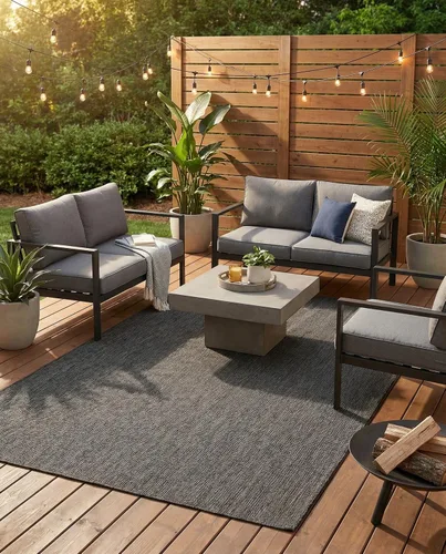Vista 97 de Rugs.com Outdoor Solid Collection - Alfombra de pelo plano beige de 2 x 3 pulgadas, perfecta para entradas, cocinas, rincones de desayuno, piezas