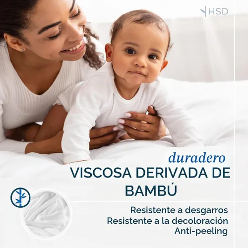 Vista 7 de Hotel Sheets Direct - Juego de sábanas 100% viscosa derivada de bambú tamaño individual - sábanas refrescantes con 1 funda de almohada 01-Blanco