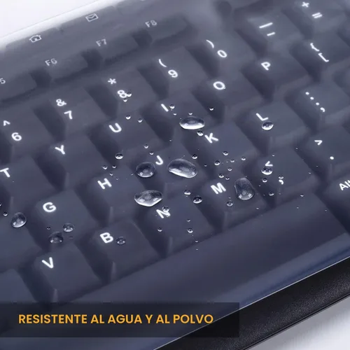 Vista 6 de Funda protectora universal para teclados de computadora de escritorio