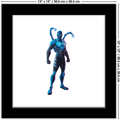 Vista 6 de Trends International Gallery Pops DC Comics Blue Beetle - Póster de pared con postura, 12 x 12 pulgadas, versión de marco negro