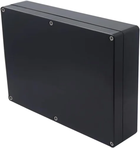 Vista 18 de Caja de proyecto IP65 Caja de conexiones impermeable ABS cajas eléctricas negras para bricolaje, Estuche electrónico para proyectos de energía, Caja