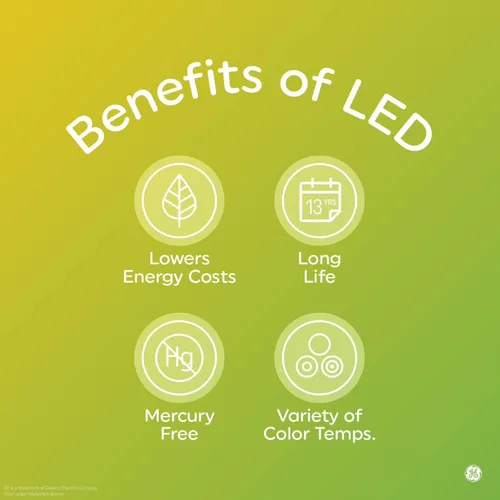 Vista 7 de GE Bombillas LED A19 de uso general equivalente a 60 W (12 unidades)