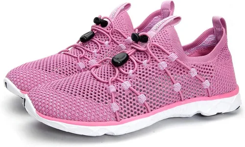 Vista 5 de MOERDENG - Zapatos de agua de secado rápido para mujer, ligeros, para deportes al aire libre, playa, piscina, ejercicio