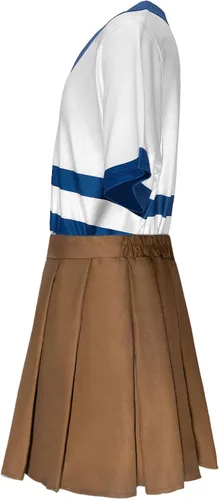 Vista 2 de SPORTBANG Disfraz de anime Nami Cosplay 2023 película marinero vestido para niñas Halloween camisa a rayas falda traje
