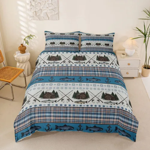Vista 18 de Juego de ropa de cama con estampado de piel de vaca para niños, juego de funda de edredón con patrón de piel de vaca, juego de funda de edredón
