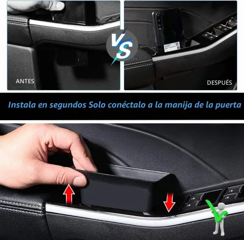 Vista 4 de Autorder Ajuste personalizado para caja de almacenamiento lateral de puerta, Ford Escape 2020 2021 2022 2023 accesorios con asa de bolsillo