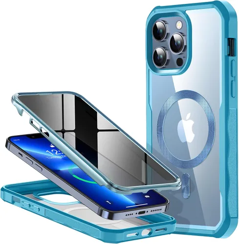 Vista 16 de [Bucle de CD + protector de pantalla de privacidad] Funda magnética para iPhone 7/8/SE 2020/SE3, [protección contra caídas de grado militar]