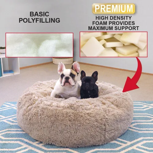 Vista 3 de SPORT PET Cama impermeable de lujo para mascotas, manta de forro polar suave para mascotas, fundas de repuesto, lavable a máquina