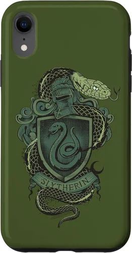 Vista 24 de Funda con escudo de serpiente Slytherin para iPhone 16 Harry Potter