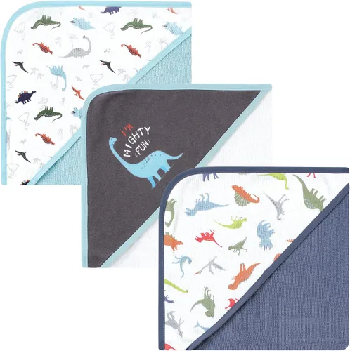 Vista 34 de Hudson Baby Toallas unisex con capucha de algodón para bebé, alfabeto, talla única