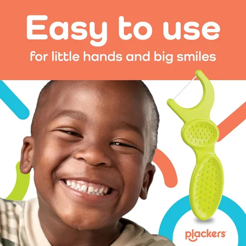 Vista 3 de Plackers Kids 1er Floss Picks (hilo dental). Bayas, 48
