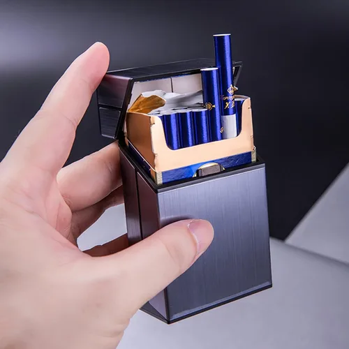 Vista 3 de Paquete de 4 cajas de cigarrillos de aluminio de 3.346 in de metal duro