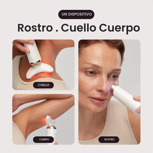 Vista 10 de Wavytalk Esculpir el dispositivo facial de la microcorriente del tiempo Oro champán
