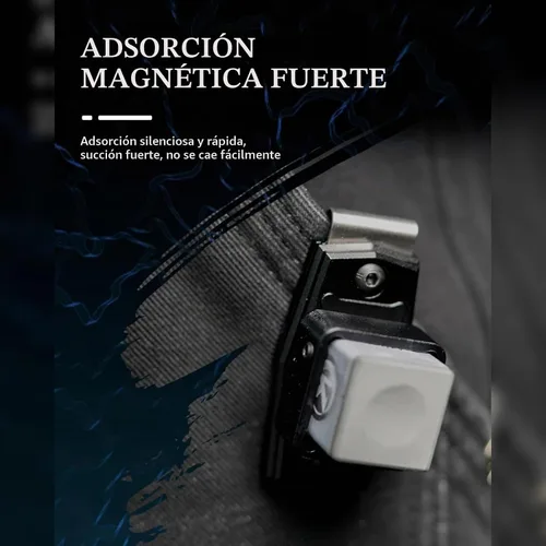 Vista 8 de KONLLEN Soporte magnético de tiza de piscina Clip de cinturón de aleación de aluminio Negro
