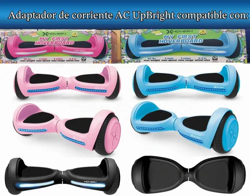 Vista 2 de UpBright Adaptador CA/CC de 25.2V compatible con Hover-1 My First 1st H1-MFH H1-MFH-BLU 21.6V batería de iones de litio DSA-MFH-BLK XHover-1 Hyleton