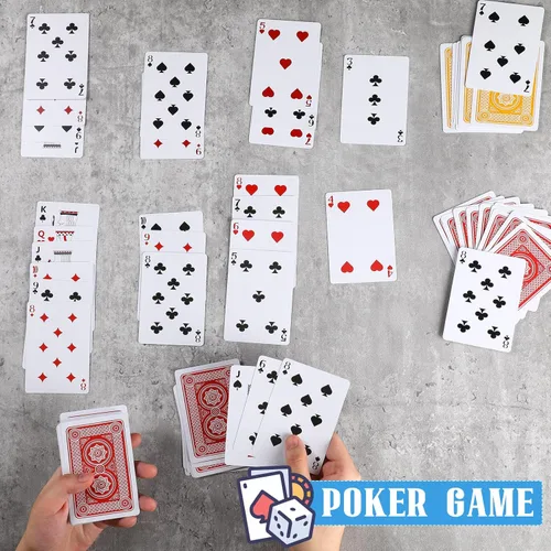 Vista 5 de Zubebe 12 Mazos de Cartas, Barajas de Cartas al Por Mayor en Tamaño Póker, Barajas de Póker Estándar para Actividades de Niños y Adultos