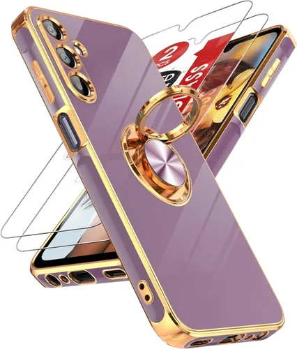 Vista 22 de LeYi Funda para iPhone XR: con Protector de Pantalla de Vidrio Templado [Paquete de 2] Soporte de Anillo Giratorio de 360°, Soporte Magnético
