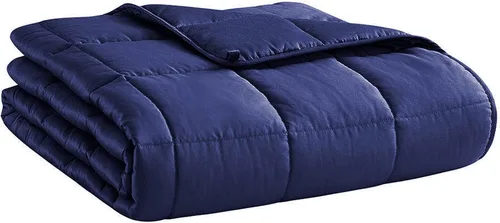 Vista 58 de L'AGRATY Manta con peso de 5 libras, para regazo, manta pequeña y portátil para adultos, refrescante, para viajar, relajarse y dormir, para todas