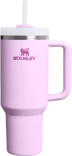 Vista 82 de STANLEY Quencher H2.0 Vaso Térmico con asa y pajilla, 64 onzas, tapa Flowstate de 3 posiciones, gran capacidad para viajes y deportes, vaso de acero